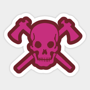 Skull Tomahawk Sticker
